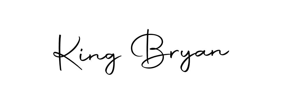 Use a signature maker to create a handwritten signature online. With this signature software, you can design (Autography-DOLnW) your own signature for name King Bryan. King Bryan signature style 10 images and pictures png