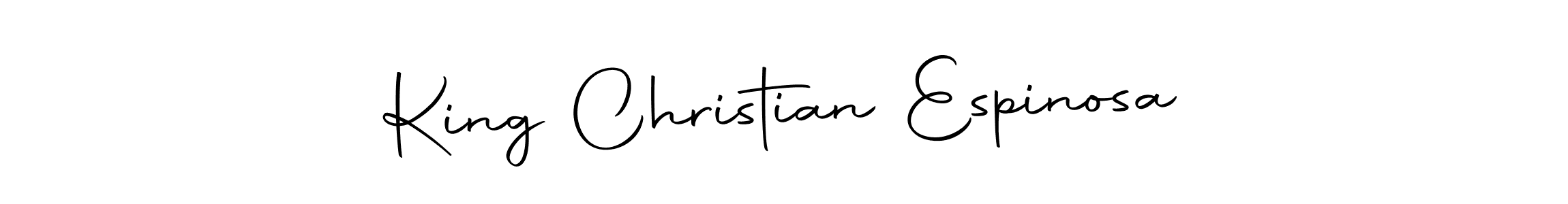 The best way (Autography-DOLnW) to make a short signature is to pick only two or three words in your name. The name King Christian Espinosa include a total of six letters. For converting this name. King Christian Espinosa signature style 10 images and pictures png