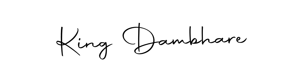 Also we have King Dambhare name is the best signature style. Create professional handwritten signature collection using Autography-DOLnW autograph style. King Dambhare signature style 10 images and pictures png