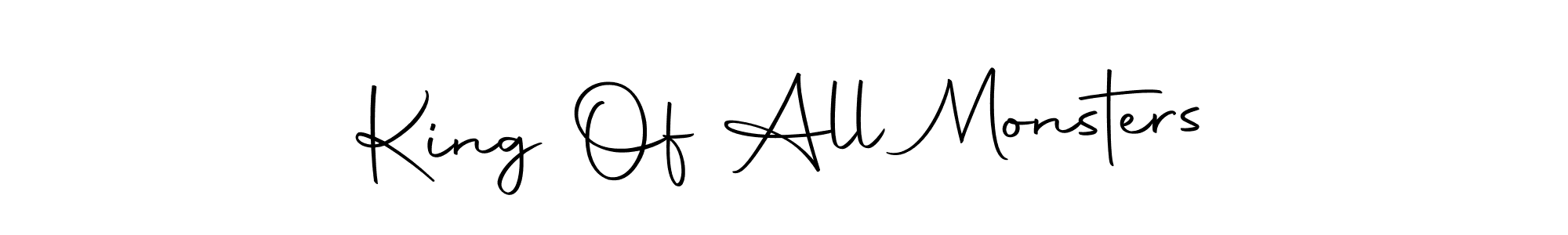 You should practise on your own different ways (Autography-DOLnW) to write your name (King Of All Monsters) in signature. don't let someone else do it for you. King Of All Monsters signature style 10 images and pictures png