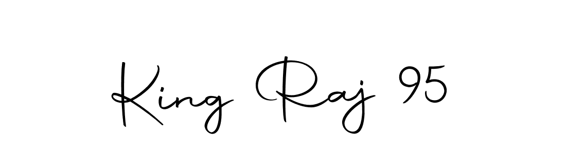 The best way (Autography-DOLnW) to make a short signature is to pick only two or three words in your name. The name King Raj 95 include a total of six letters. For converting this name. King Raj 95 signature style 10 images and pictures png