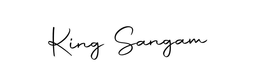 Also we have King Sangam name is the best signature style. Create professional handwritten signature collection using Autography-DOLnW autograph style. King Sangam signature style 10 images and pictures png