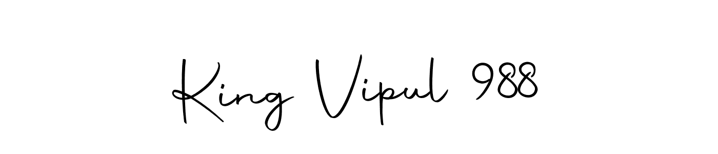 Make a beautiful signature design for name King Vipul 988. With this signature (Autography-DOLnW) style, you can create a handwritten signature for free. King Vipul 988 signature style 10 images and pictures png