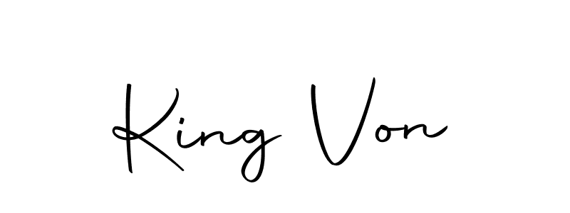 How to make King Von signature? Autography-DOLnW is a professional autograph style. Create handwritten signature for King Von name. King Von signature style 10 images and pictures png