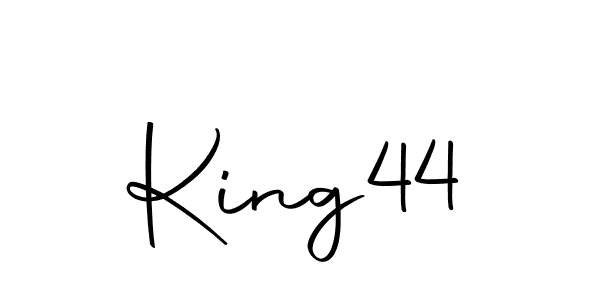 Create a beautiful signature design for name King44. With this signature (Autography-DOLnW) fonts, you can make a handwritten signature for free. King44 signature style 10 images and pictures png