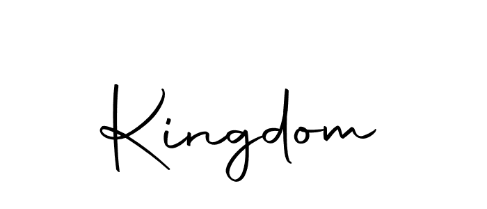 How to make Kingdom signature? Autography-DOLnW is a professional autograph style. Create handwritten signature for Kingdom name. Kingdom signature style 10 images and pictures png