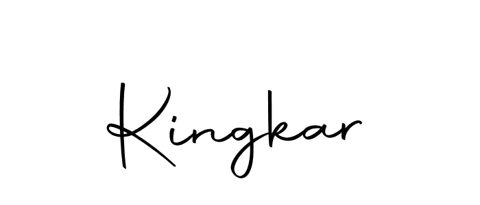 Design your own signature with our free online signature maker. With this signature software, you can create a handwritten (Autography-DOLnW) signature for name Kingkar. Kingkar signature style 10 images and pictures png