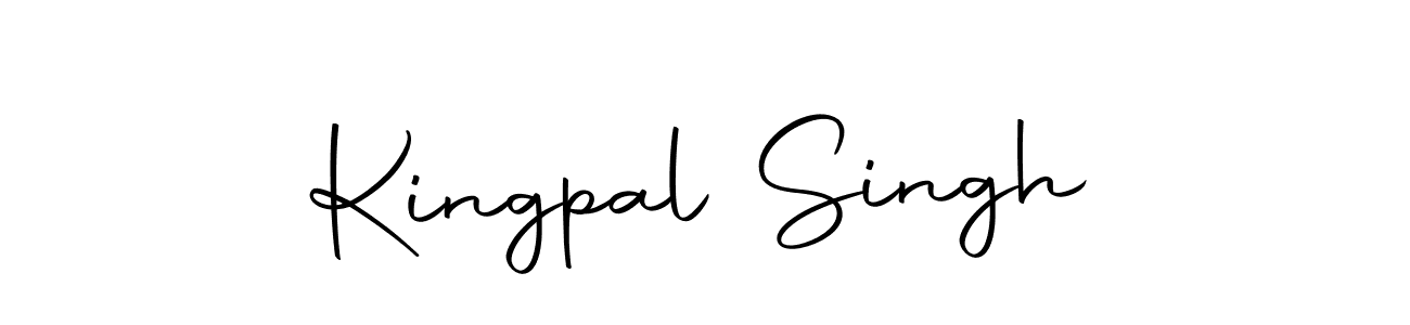 Kingpal Singh stylish signature style. Best Handwritten Sign (Autography-DOLnW) for my name. Handwritten Signature Collection Ideas for my name Kingpal Singh. Kingpal Singh signature style 10 images and pictures png