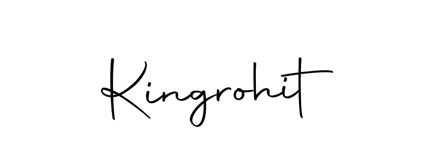 Create a beautiful signature design for name Kingrohit. With this signature (Autography-DOLnW) fonts, you can make a handwritten signature for free. Kingrohit signature style 10 images and pictures png