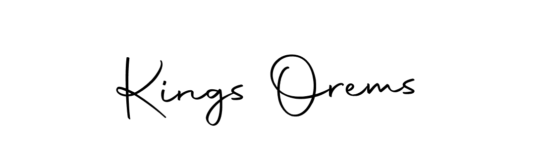 Use a signature maker to create a handwritten signature online. With this signature software, you can design (Autography-DOLnW) your own signature for name Kings Orems. Kings Orems signature style 10 images and pictures png