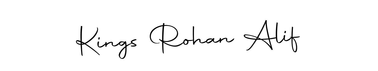 if you are searching for the best signature style for your name Kings Rohan Alif. so please give up your signature search. here we have designed multiple signature styles  using Autography-DOLnW. Kings Rohan Alif signature style 10 images and pictures png