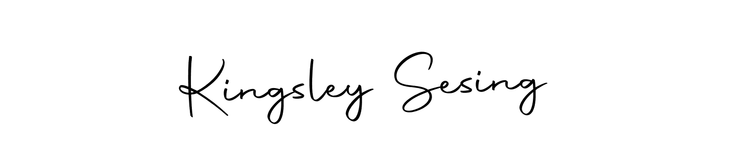 Create a beautiful signature design for name Kingsley Sesing. With this signature (Autography-DOLnW) fonts, you can make a handwritten signature for free. Kingsley Sesing signature style 10 images and pictures png