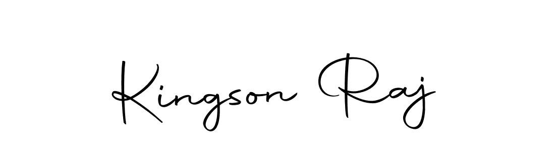 Here are the top 10 professional signature styles for the name Kingson Raj. These are the best autograph styles you can use for your name. Kingson Raj signature style 10 images and pictures png