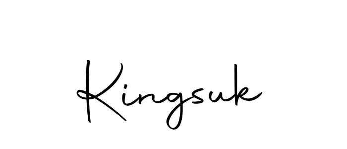 How to make Kingsuk signature? Autography-DOLnW is a professional autograph style. Create handwritten signature for Kingsuk name. Kingsuk signature style 10 images and pictures png