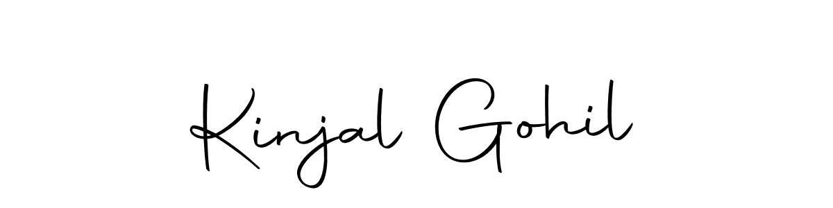 Make a short Kinjal Gohil signature style. Manage your documents anywhere anytime using Autography-DOLnW. Create and add eSignatures, submit forms, share and send files easily. Kinjal Gohil signature style 10 images and pictures png