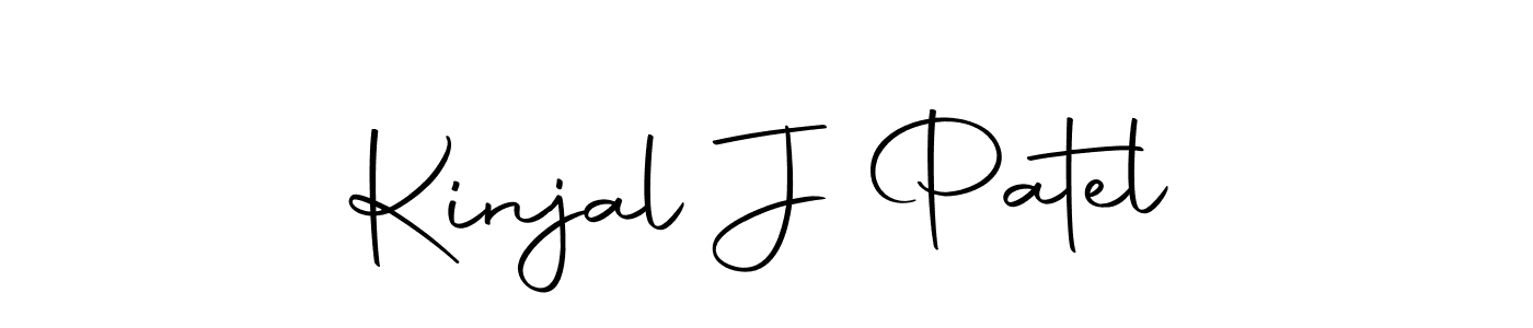 You should practise on your own different ways (Autography-DOLnW) to write your name (Kinjal J Patel) in signature. don't let someone else do it for you. Kinjal J Patel signature style 10 images and pictures png