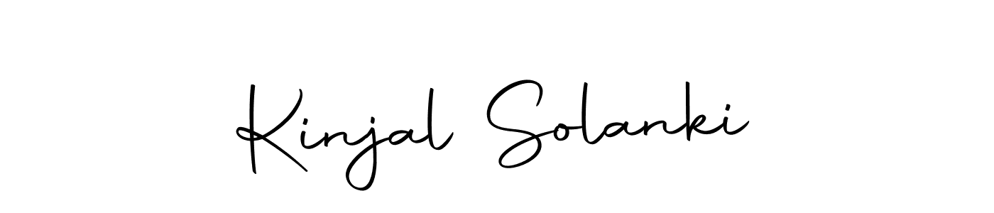 Create a beautiful signature design for name Kinjal Solanki. With this signature (Autography-DOLnW) fonts, you can make a handwritten signature for free. Kinjal Solanki signature style 10 images and pictures png