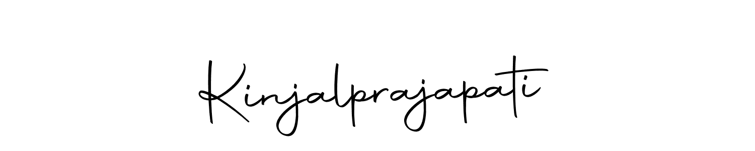 Design your own signature with our free online signature maker. With this signature software, you can create a handwritten (Autography-DOLnW) signature for name Kinjalprajapati. Kinjalprajapati signature style 10 images and pictures png