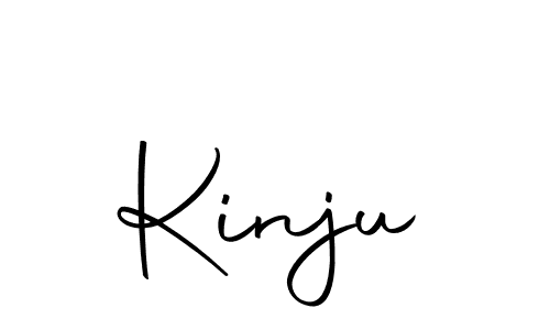Design your own signature with our free online signature maker. With this signature software, you can create a handwritten (Autography-DOLnW) signature for name Kinju. Kinju signature style 10 images and pictures png