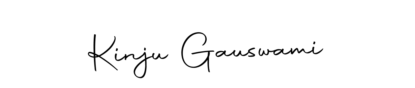 Use a signature maker to create a handwritten signature online. With this signature software, you can design (Autography-DOLnW) your own signature for name Kinju Gauswami. Kinju Gauswami signature style 10 images and pictures png