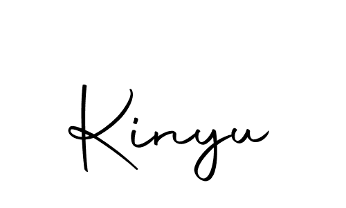 Design your own signature with our free online signature maker. With this signature software, you can create a handwritten (Autography-DOLnW) signature for name Kinyu. Kinyu signature style 10 images and pictures png