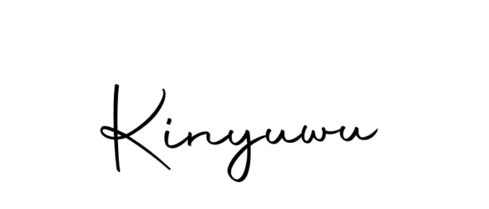 Use a signature maker to create a handwritten signature online. With this signature software, you can design (Autography-DOLnW) your own signature for name Kinyuwu. Kinyuwu signature style 10 images and pictures png