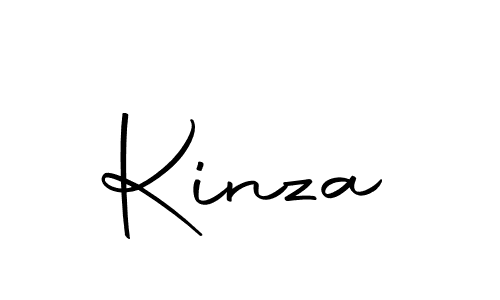 Design your own signature with our free online signature maker. With this signature software, you can create a handwritten (Autography-DOLnW) signature for name Kinza. Kinza signature style 10 images and pictures png