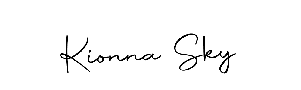 Design your own signature with our free online signature maker. With this signature software, you can create a handwritten (Autography-DOLnW) signature for name Kionna Sky. Kionna Sky signature style 10 images and pictures png