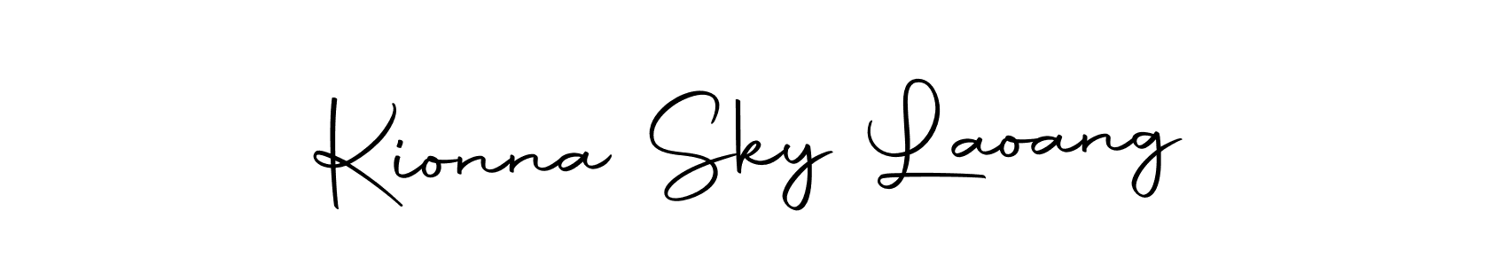It looks lik you need a new signature style for name Kionna Sky Laoang. Design unique handwritten (Autography-DOLnW) signature with our free signature maker in just a few clicks. Kionna Sky Laoang signature style 10 images and pictures png
