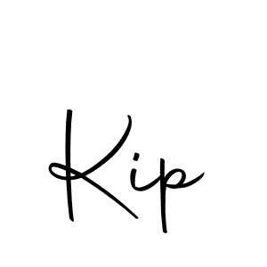 Design your own signature with our free online signature maker. With this signature software, you can create a handwritten (Autography-DOLnW) signature for name Kip. Kip signature style 10 images and pictures png