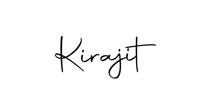 You should practise on your own different ways (Autography-DOLnW) to write your name (Kirajit) in signature. don't let someone else do it for you. Kirajit signature style 10 images and pictures png