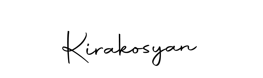Use a signature maker to create a handwritten signature online. With this signature software, you can design (Autography-DOLnW) your own signature for name Kirakosyan. Kirakosyan signature style 10 images and pictures png