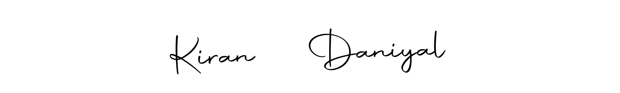 Kiran ❤️ Daniyal stylish signature style. Best Handwritten Sign (Autography-DOLnW) for my name. Handwritten Signature Collection Ideas for my name Kiran ❤️ Daniyal. Kiran ❤️ Daniyal signature style 10 images and pictures png