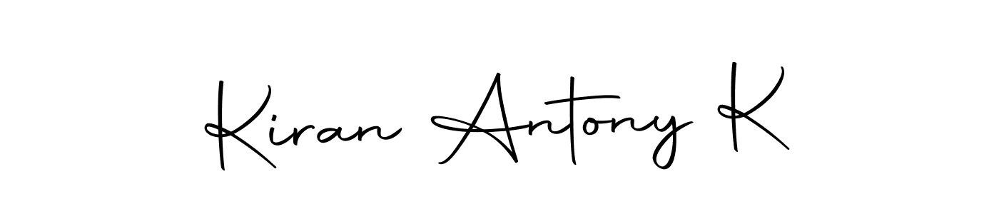 Make a beautiful signature design for name Kiran Antony K. Use this online signature maker to create a handwritten signature for free. Kiran Antony K signature style 10 images and pictures png