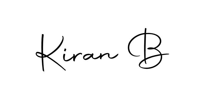 Make a beautiful signature design for name Kiran B. With this signature (Autography-DOLnW) style, you can create a handwritten signature for free. Kiran B signature style 10 images and pictures png