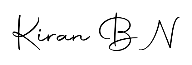 Turn your name Kiran B N into a signature brand with Autography-DOLnW styling. Download in standard PNG or transparent format anytime. Kiran B N signature style 10 images and pictures png
