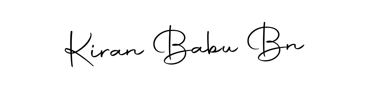 Design your own signature with our free online signature maker. With this signature software, you can create a handwritten (Autography-DOLnW) signature for name Kiran Babu Bn. Kiran Babu Bn signature style 10 images and pictures png
