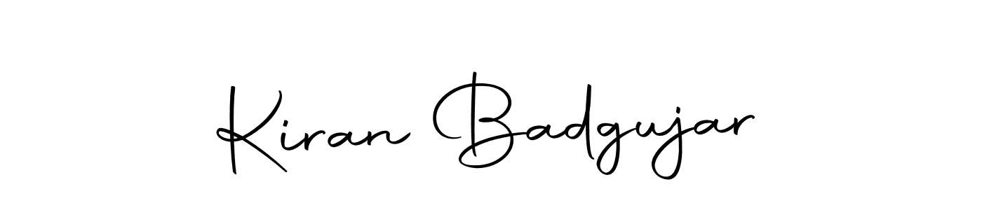 Similarly Autography-DOLnW is the best handwritten signature design. Signature creator online .You can use it as an online autograph creator for name Kiran Badgujar. Kiran Badgujar signature style 10 images and pictures png