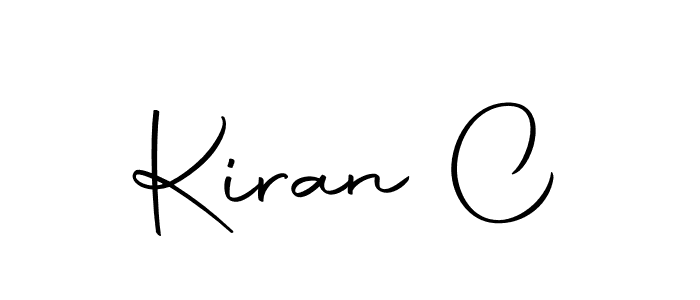 Use a signature maker to create a handwritten signature online. With this signature software, you can design (Autography-DOLnW) your own signature for name Kiran C. Kiran C signature style 10 images and pictures png