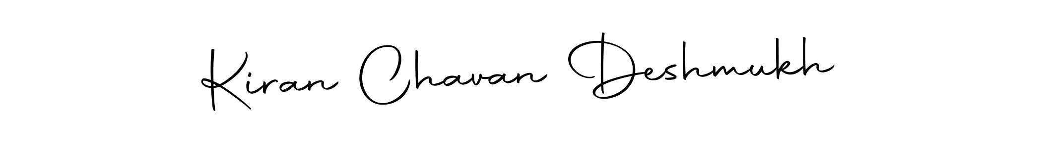 How to make Kiran Chavan Deshmukh signature? Autography-DOLnW is a professional autograph style. Create handwritten signature for Kiran Chavan Deshmukh name. Kiran Chavan Deshmukh signature style 10 images and pictures png