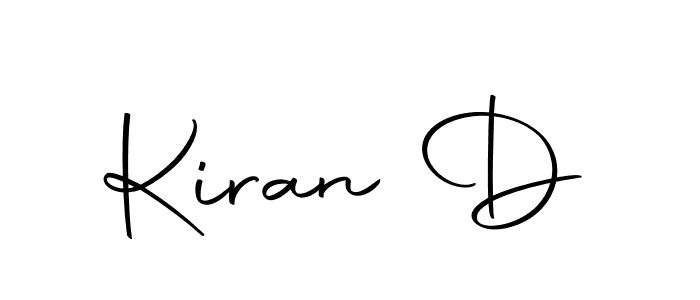 How to make Kiran D signature? Autography-DOLnW is a professional autograph style. Create handwritten signature for Kiran D name. Kiran D signature style 10 images and pictures png