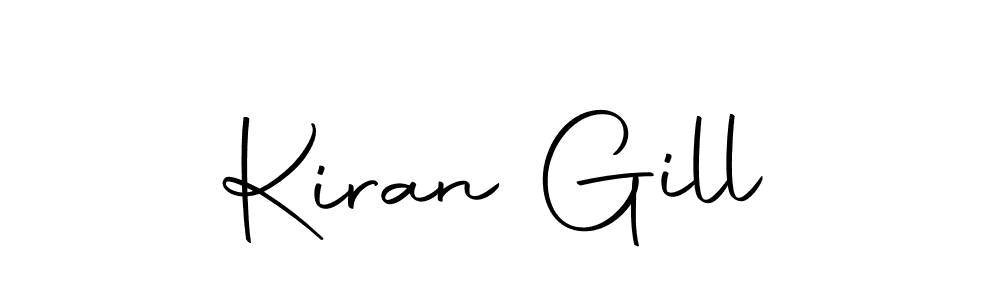 Once you've used our free online signature maker to create your best signature Autography-DOLnW style, it's time to enjoy all of the benefits that Kiran Gill name signing documents. Kiran Gill signature style 10 images and pictures png