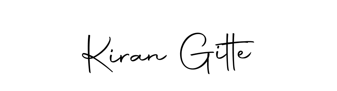 The best way (Autography-DOLnW) to make a short signature is to pick only two or three words in your name. The name Kiran Gitte include a total of six letters. For converting this name. Kiran Gitte signature style 10 images and pictures png
