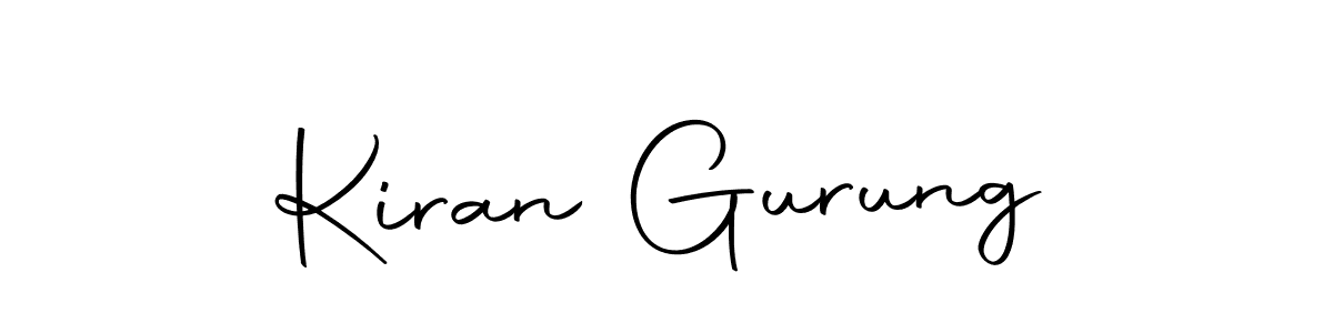 How to make Kiran Gurung signature? Autography-DOLnW is a professional autograph style. Create handwritten signature for Kiran Gurung name. Kiran Gurung signature style 10 images and pictures png