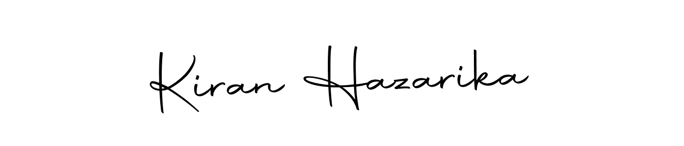 How to make Kiran Hazarika name signature. Use Autography-DOLnW style for creating short signs online. This is the latest handwritten sign. Kiran Hazarika signature style 10 images and pictures png