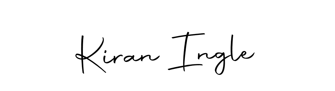 How to make Kiran Ingle name signature. Use Autography-DOLnW style for creating short signs online. This is the latest handwritten sign. Kiran Ingle signature style 10 images and pictures png