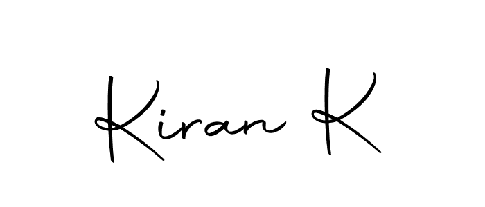 Make a beautiful signature design for name Kiran K. With this signature (Autography-DOLnW) style, you can create a handwritten signature for free. Kiran K signature style 10 images and pictures png