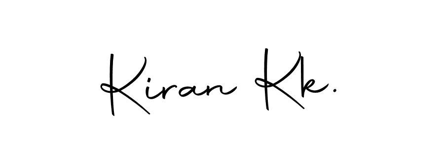 Design your own signature with our free online signature maker. With this signature software, you can create a handwritten (Autography-DOLnW) signature for name Kiran Kk.. Kiran Kk. signature style 10 images and pictures png