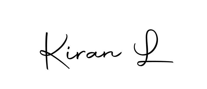 The best way (Autography-DOLnW) to make a short signature is to pick only two or three words in your name. The name Kiran L include a total of six letters. For converting this name. Kiran L signature style 10 images and pictures png