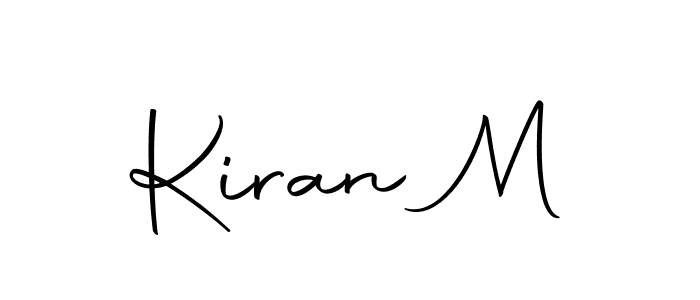 How to make Kiran M name signature. Use Autography-DOLnW style for creating short signs online. This is the latest handwritten sign. Kiran M signature style 10 images and pictures png